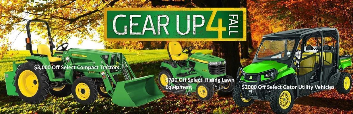 Take advantage of special financing and discounts on select equipment.